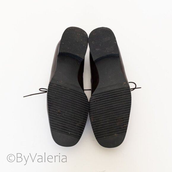 Vintage Roberto Capucci Italian Leather Women's shoes 7, Oxford Academia Office - Picture 8 of 11